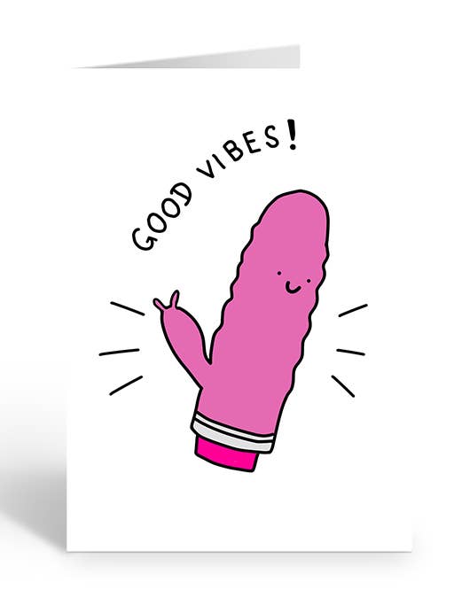 BOAS VIBRAÇÕES! Cartão de felicitações por atacado de Two Brides Presents