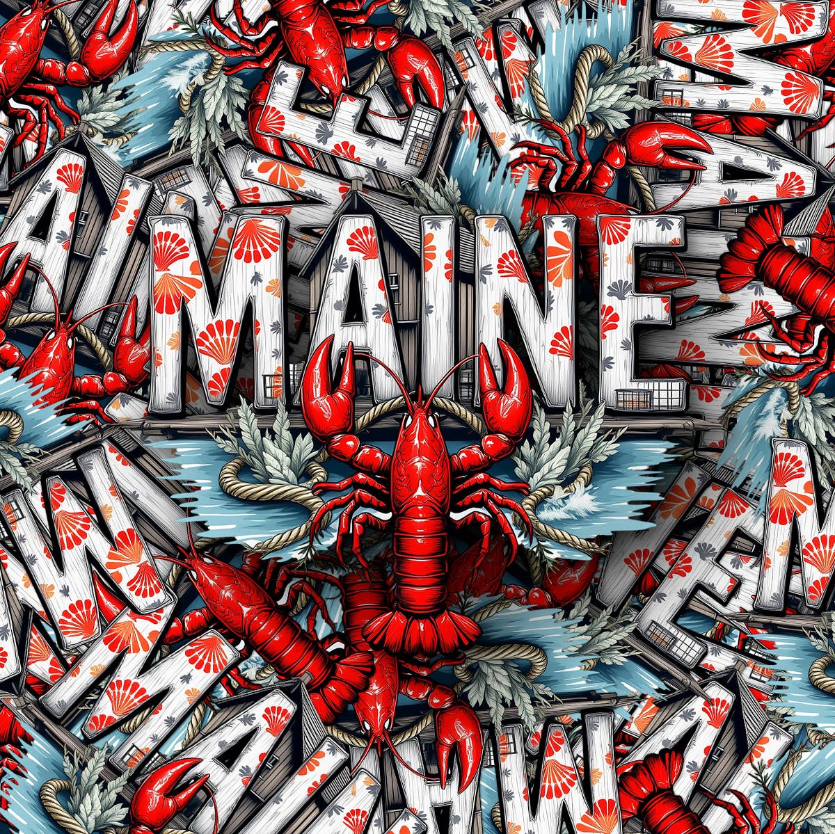 PiggyPrintStickers - Wholesale Sticker - Maine State Sticker | Vinyl Map Decal | Coastal Design2