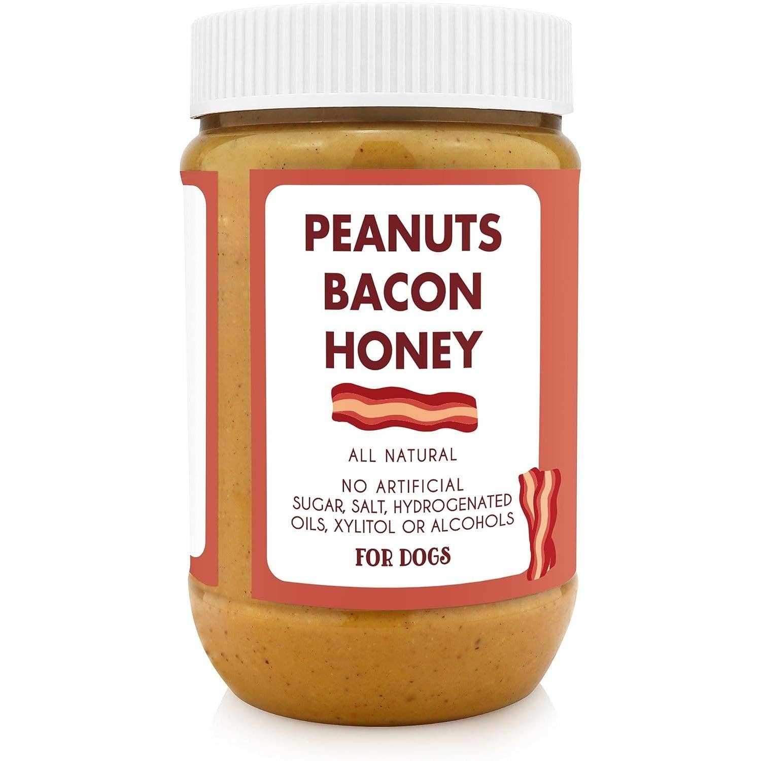 Elite Pet Distributors - Wholesale Pet Treats - Dog - Bark Bistro Bangin Bacon Buddy Butter 17oz jar1