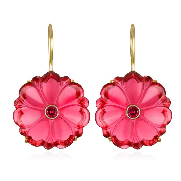 Boucle d'oreille Magnolia-Baie pour la vente par Amelia Rose Jewelry