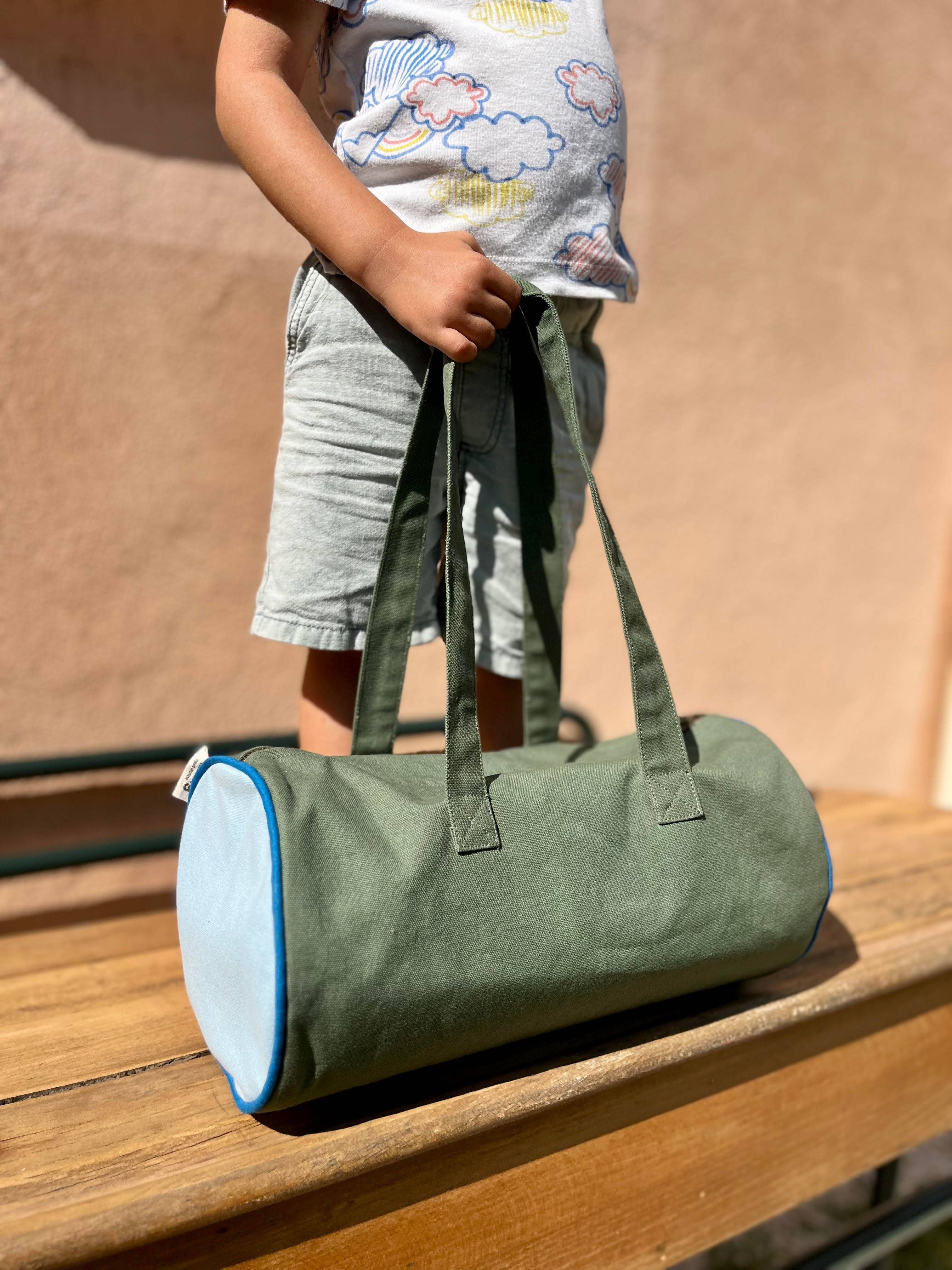 Family Impact Stories – wholesale Pouch – Women’s – Sky blue/olive green mini bolster for children2