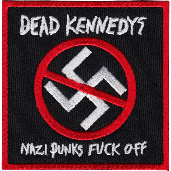 Square Deal Recordings & Supplies - Vente Écusson - Patch - Dead Kennedys - Logo antinazi « Nazi Punks Fuck Off »
