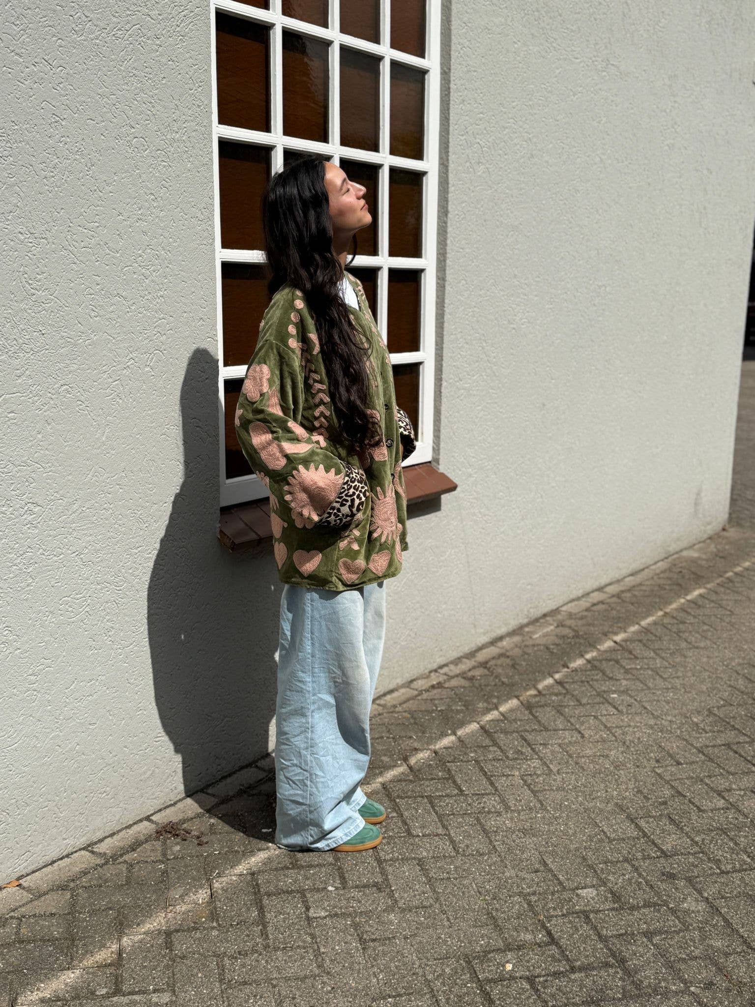 ToutVintage - Wholesale Jacket - Women's - Velvet Jacket DREAM green pink13