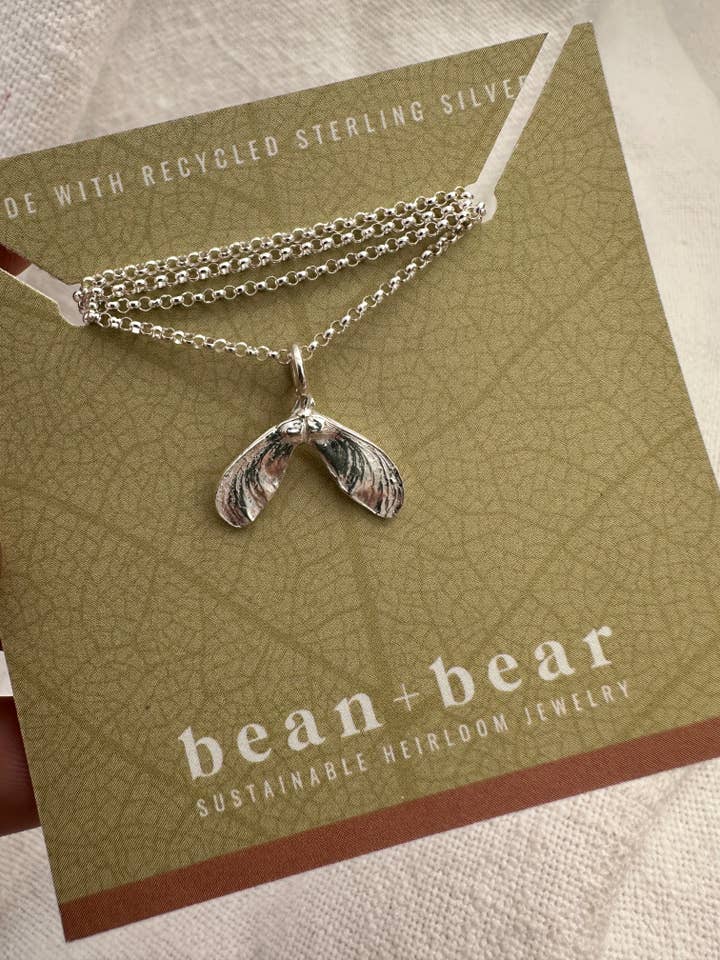 Samara // Hubschrauber-Halskette für den Großhandel von Bean and Bear Studio