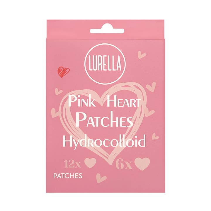 Pink Heart Pimple Patches for wholesale by Lurella Cosmetics