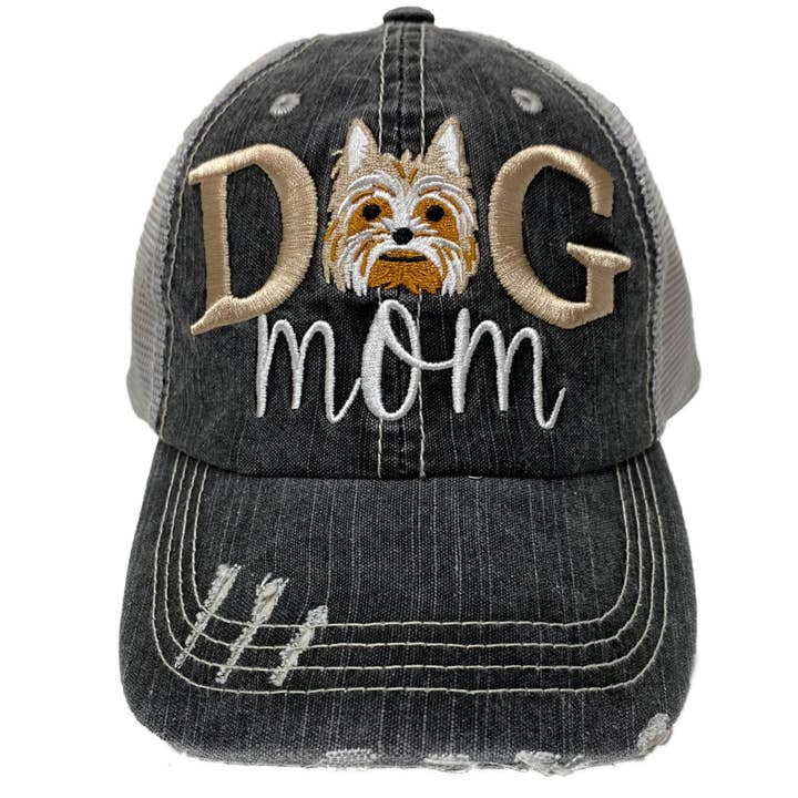 Dog Mom Women's Baseball Hats- 8 Breeds Embroidered for wholesale by May & Gray