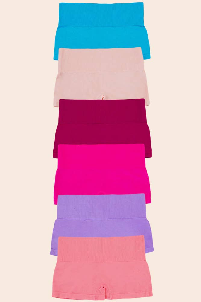 Hana – wholesale Underwear – Women's – Solid Boy Short Plus Size Panty0