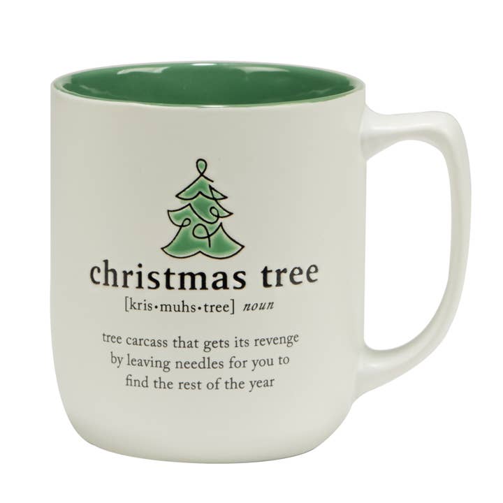 Certified International - Wholesale Coffee Mug - Christmas Fun Green Sayings Mug 16 oz asst3