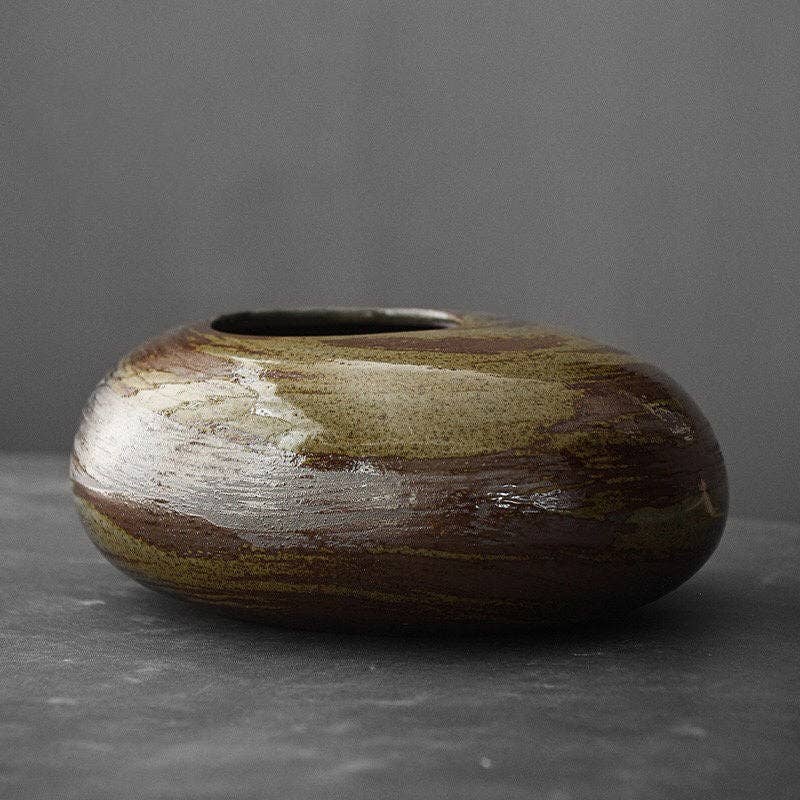 Gohobi （We cover U.S. import duties） – wholesale Vase – Gohobi Handmade Ikebana Round Vase1