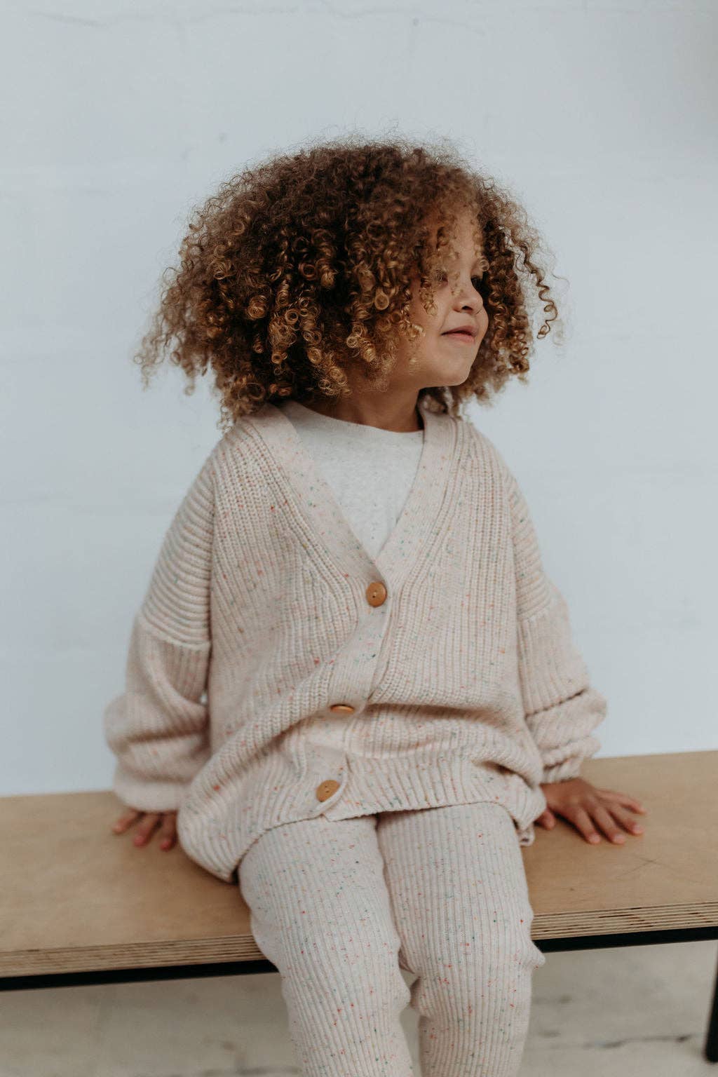 Hunter and Rose - Wholesale Cardigan - Kids - Flecked Avery Cardigan4