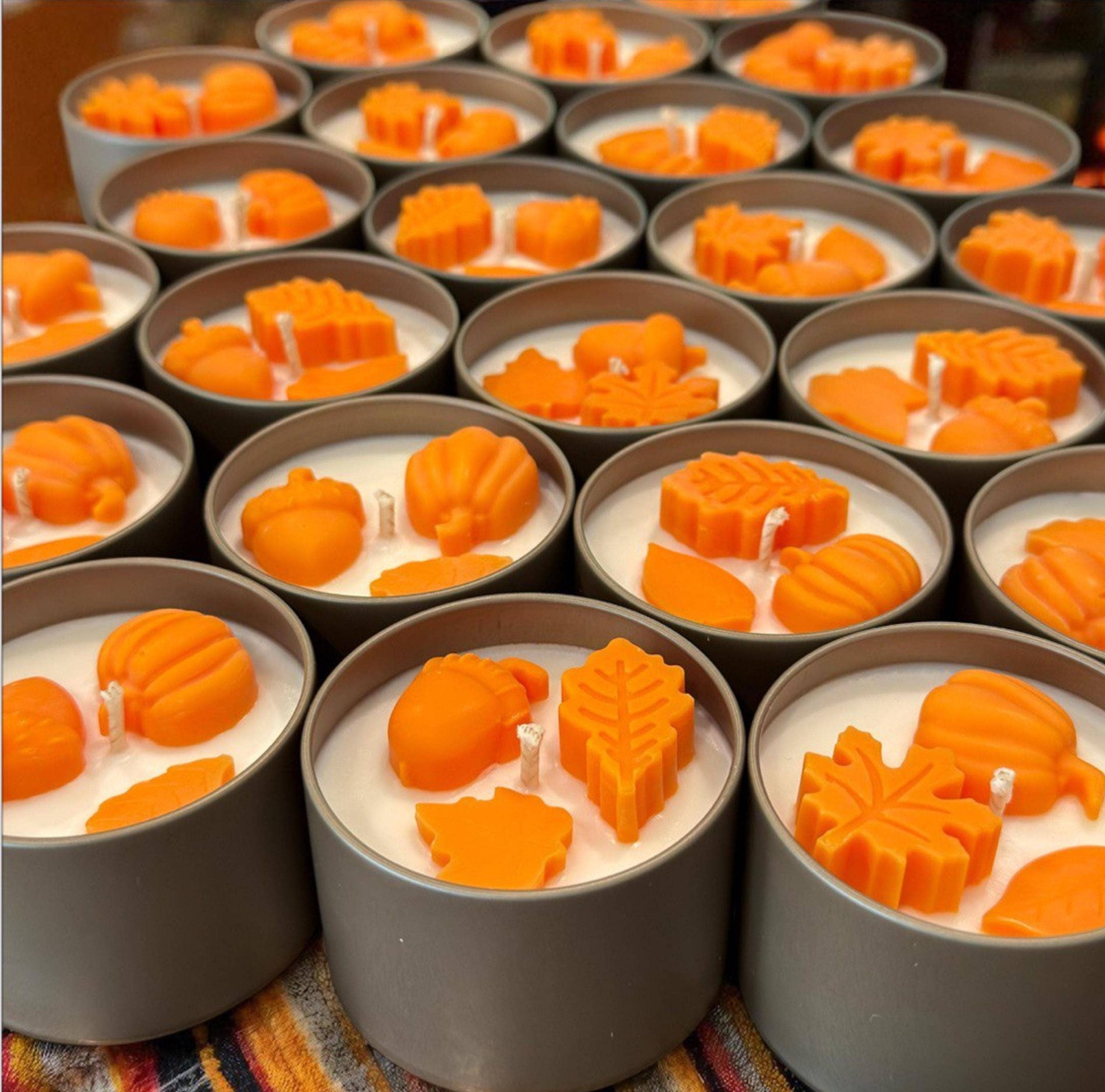 Karly’s Candles – wholesale Travel candles – Fall Candles 4oz - Thanksgiving Gifts & Personalized Favors0