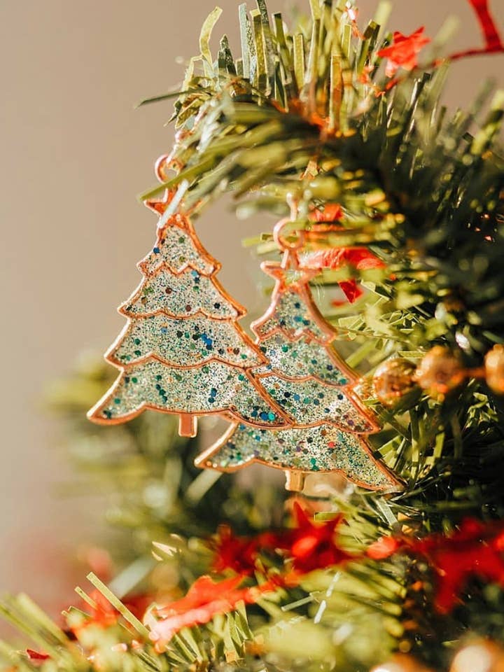 Xmas Tree Earrings for wholesale by Paige Alexander