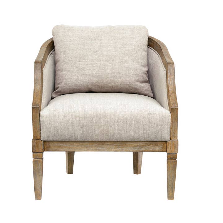 Olliix - Wholesale Chair - Traditional Style Curved Back Accent Chair, Natural *