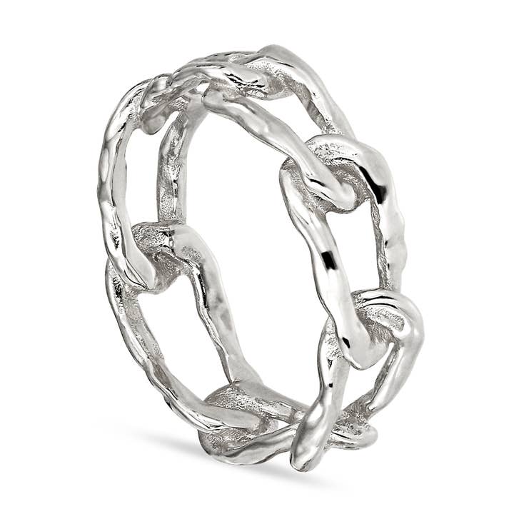 Ring met medium space link voor wholesale door Jane Koenig