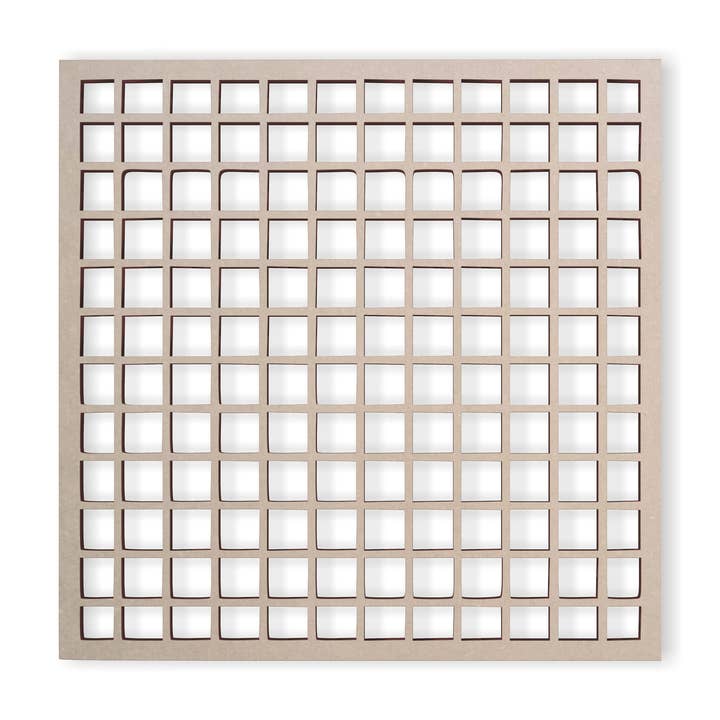 Fretwork en treillis de style quadrillé en bois - Art mural mandala pour la maison pour la vente par Jess and Jessica