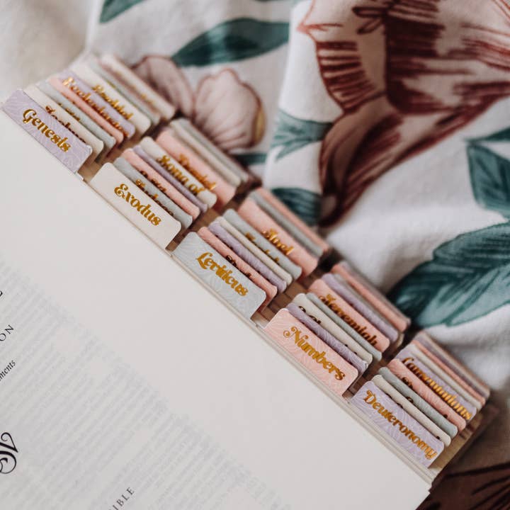 The Daily Grace Co - Wholesale Sticker - Pastel Floral Bible Tabs