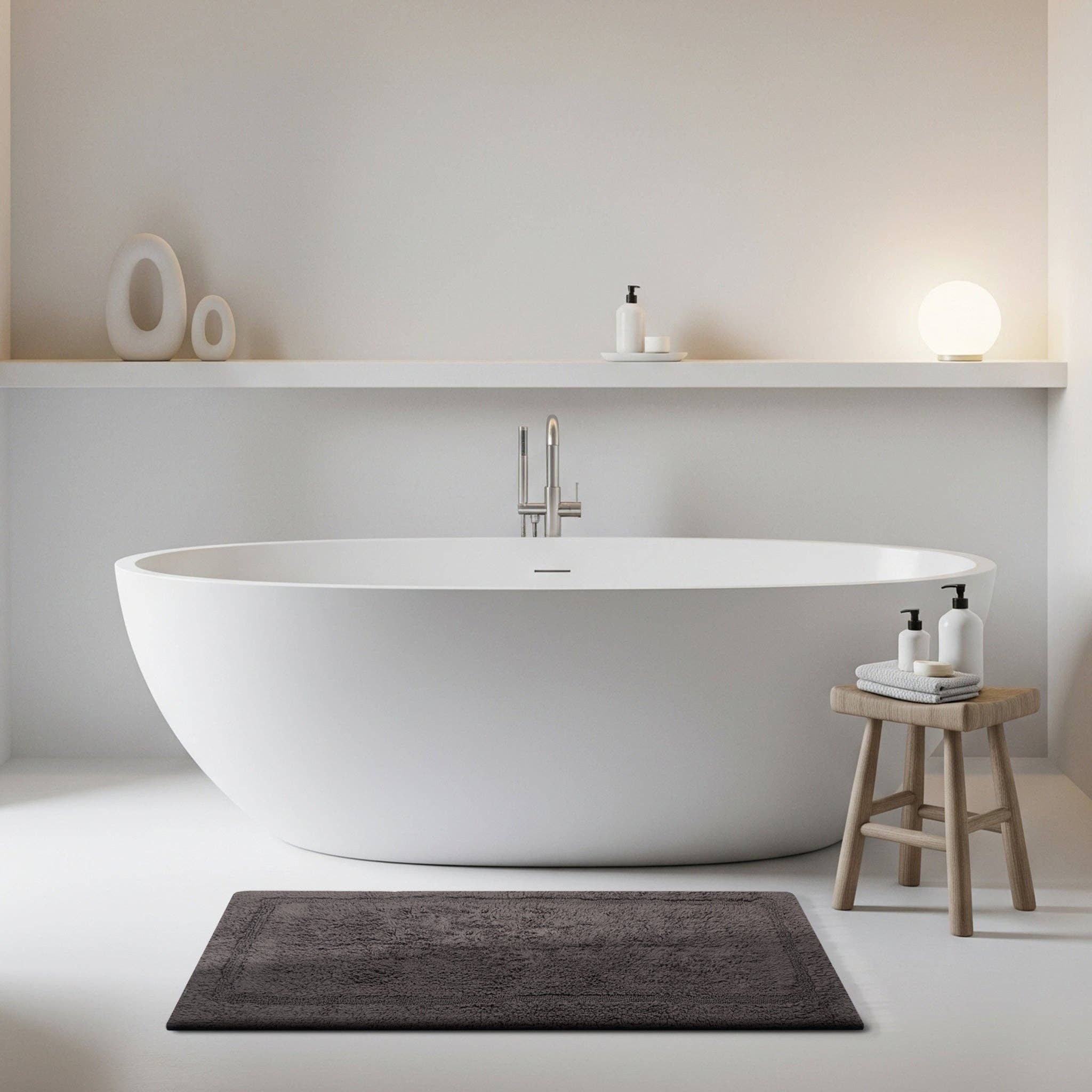 Delara - Wholesale Bath Mat - Organic Cotton Reversible Bath Mat – 3000 GSM29