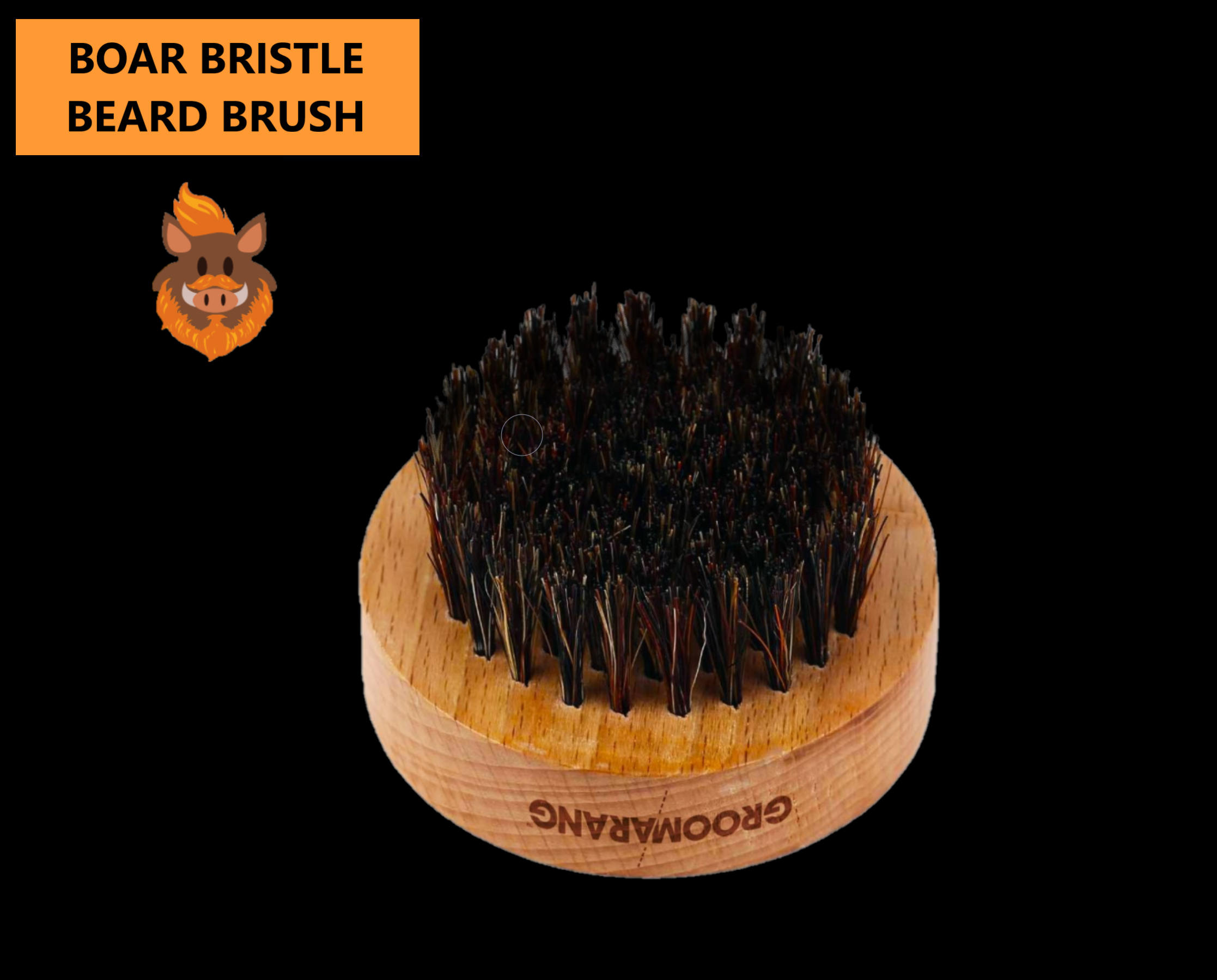 My Wholesale Warehouse – wholesale Beard brush/comb – Groomarang 'O' Boar Bristle Beard Brush4