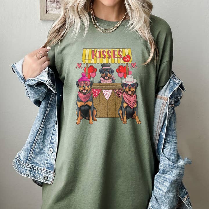 Valentine Rottweiler Kissing Booth Shirt, Rottweiler Dog Tee and other Purchase Wholesale t shirt booth. Free Returns & Net 60 Terms on Faire trending on Faire.