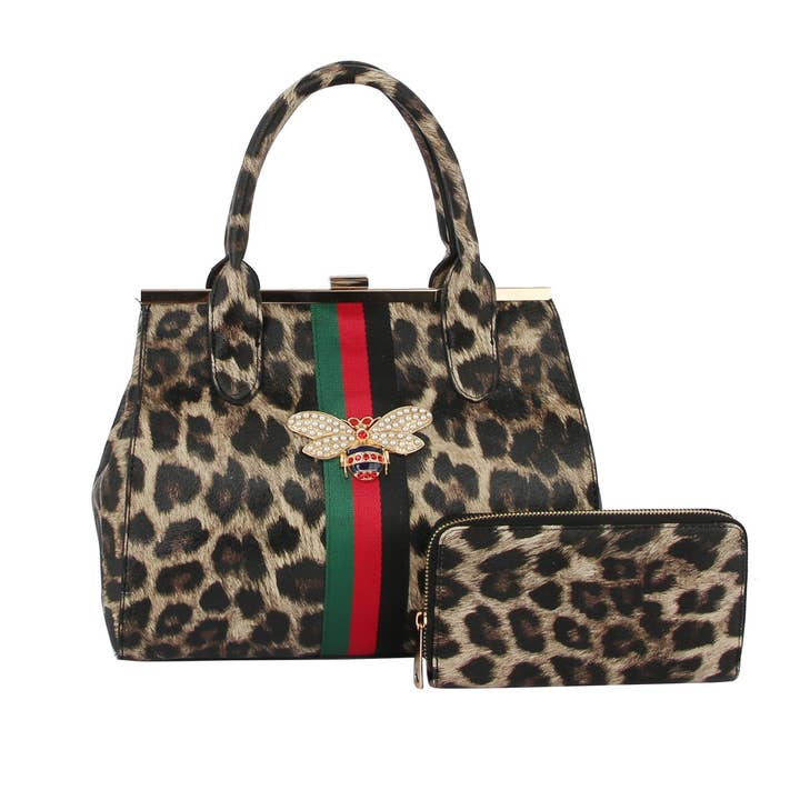 Handbag Factory Corp – wholesale Bärkasse - Dam – Handväska och axelremsväska 2 i 1 med guldfärgade detaljer8