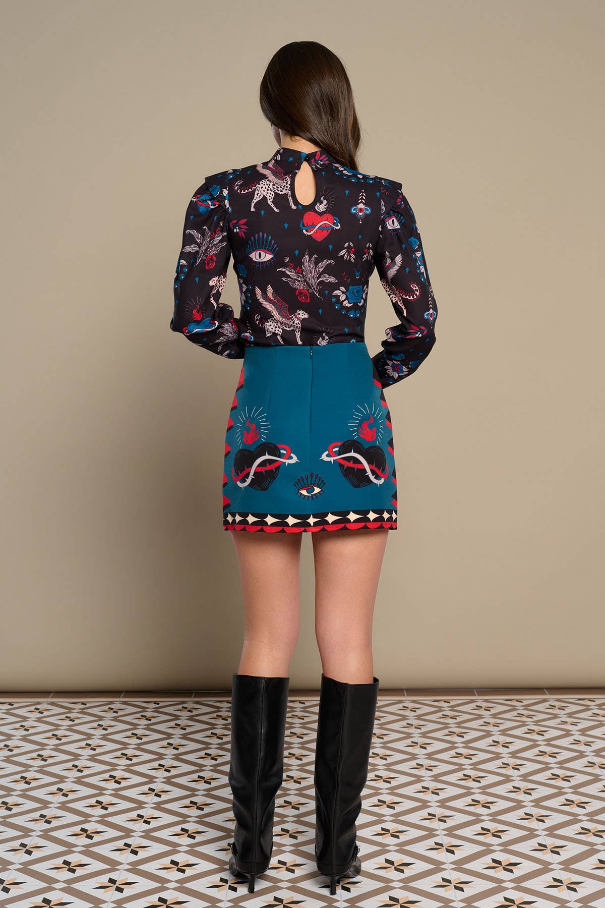 Blue MYTHO SKIRT for wholesale on Faire3