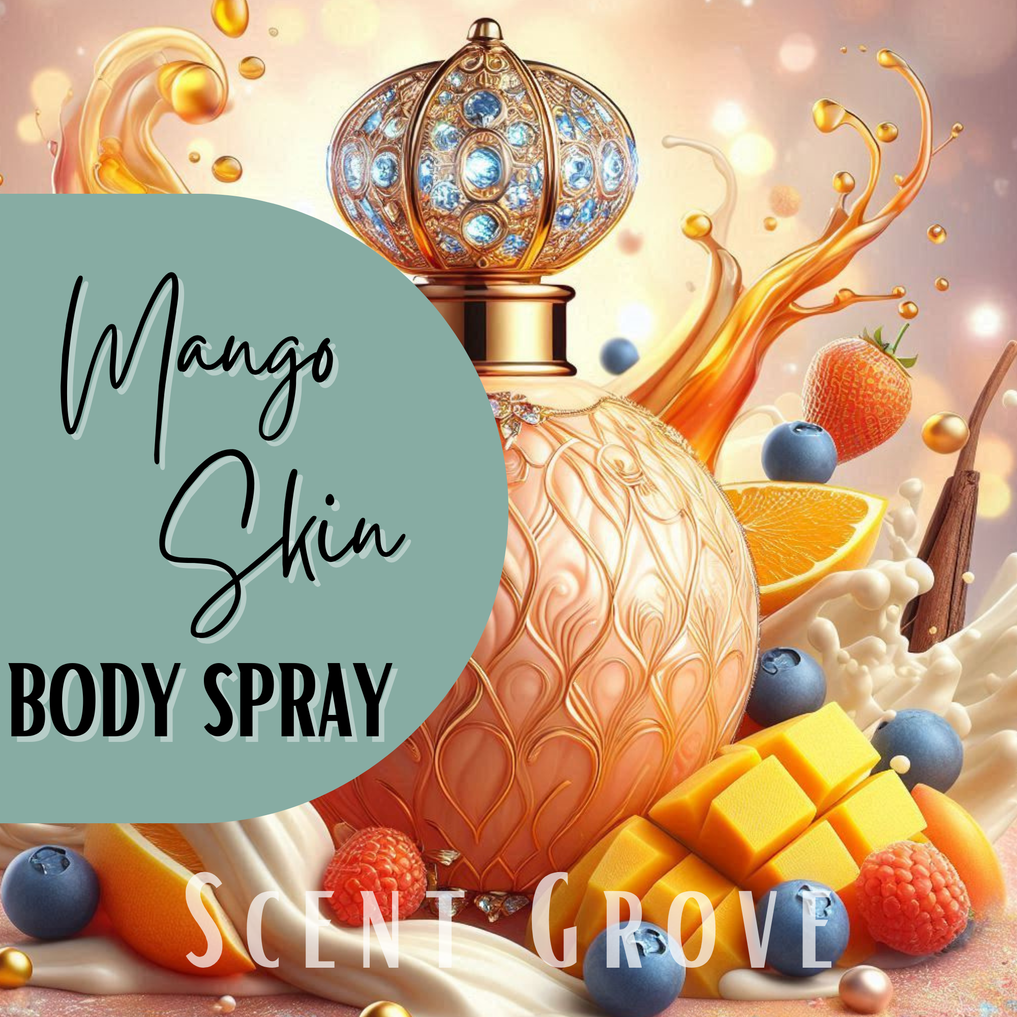 Scent Grove - Wholesale Face & body mist/water - Mango Skin scented body mist spray 100ml0