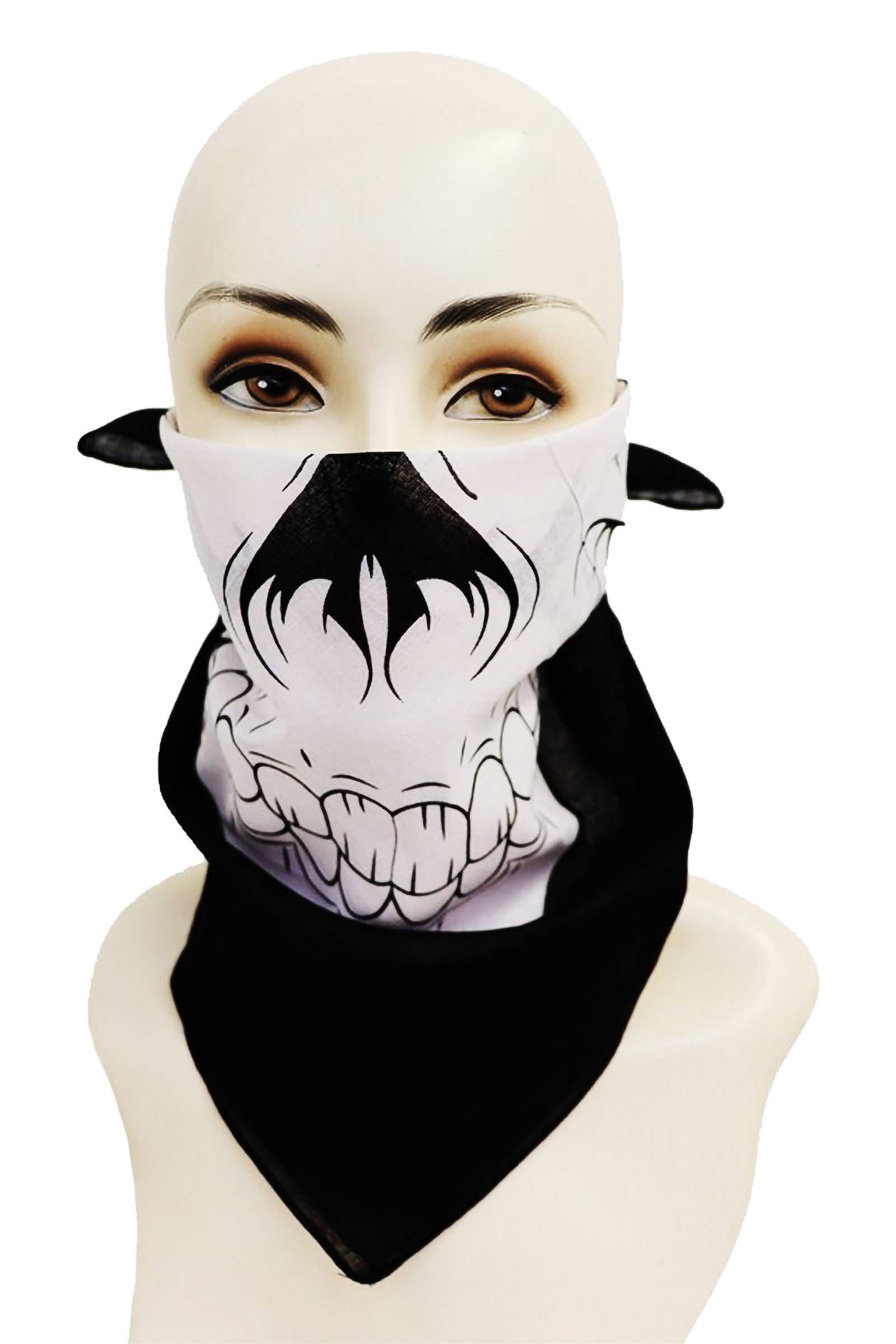 Cap Zone - Wholesale Bandana - Unisex - Gothic Biker Skull Rebel Bandana2