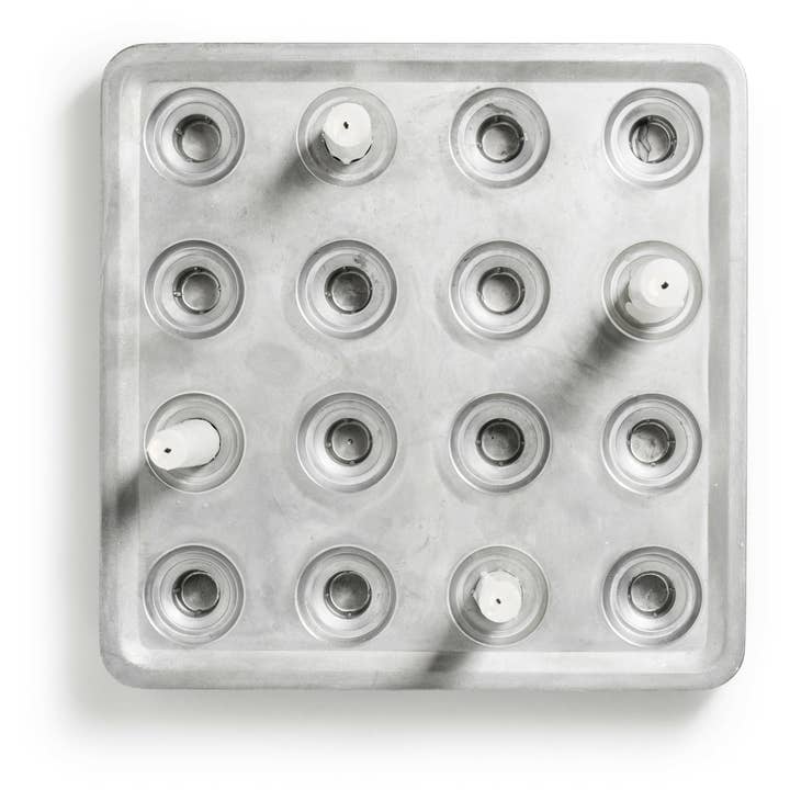 Born in Sweden AB - Wholesale Candle Holder - Large candleholder in recycled aluminum, spacing 16 candles