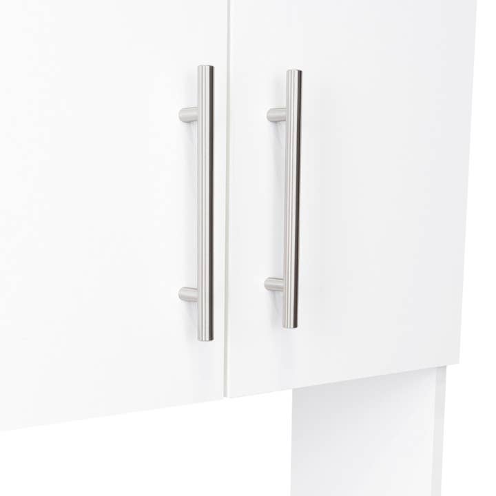 Bianco Dispensa da cucina Linden 76,8" alta con due armadi in vendita all'ingrosso su Faire9