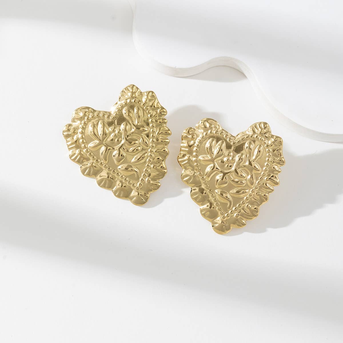 Gold Stud earrings - Isaline for wholesale on Faire0