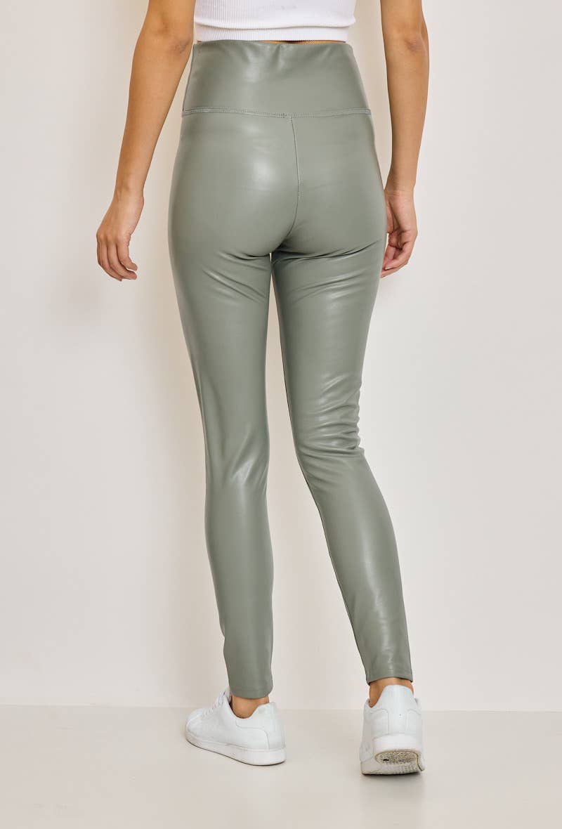 Orice - Wholesale Fashion Leggings - Women's - Slim faux leather leggings - Orice30