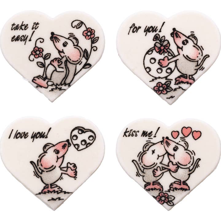 Mäuse Herzen (100 Stück ) für den Großhandel von Bombasei Decor GmbH