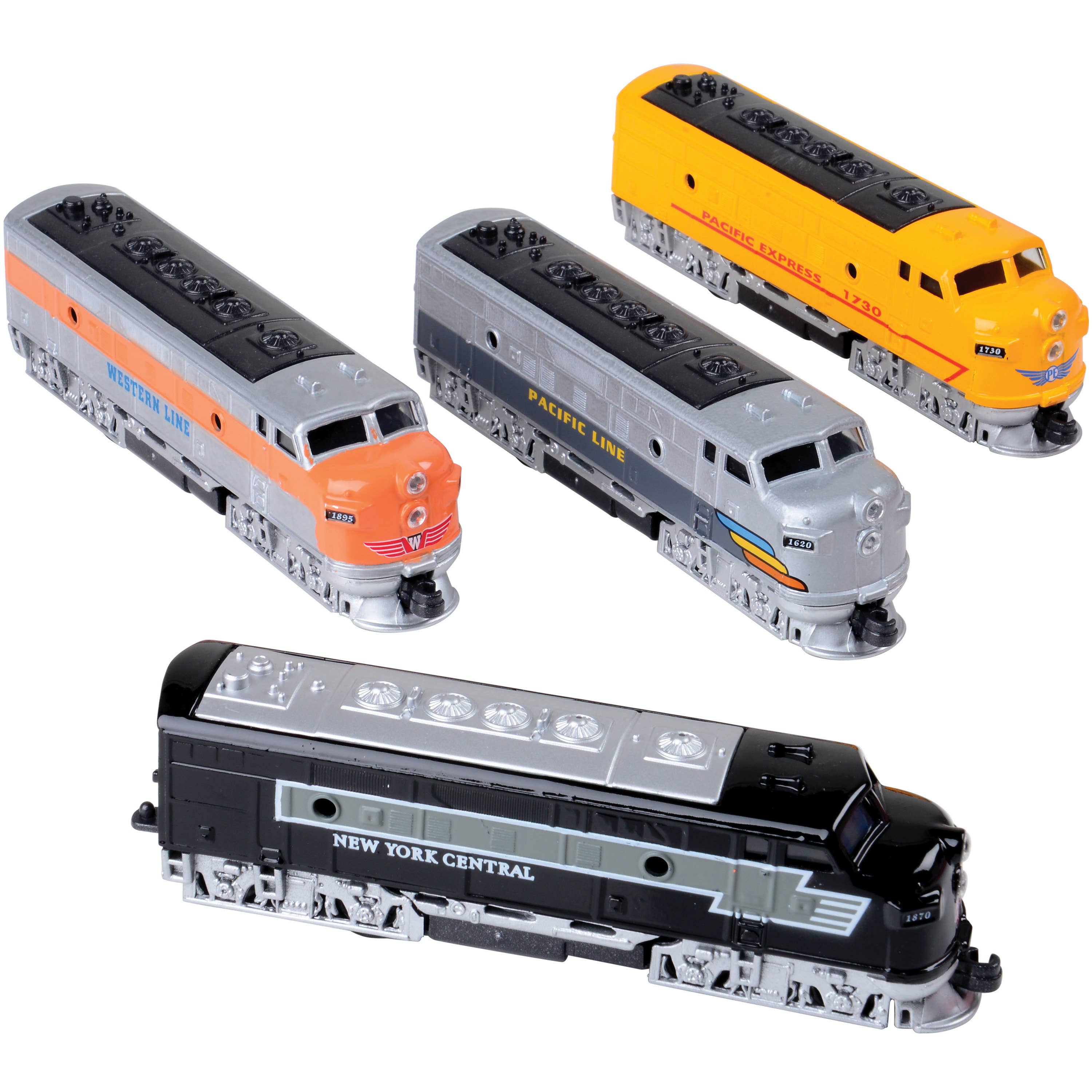 US Toy Company - Wholesale Toy Car/Truck - Kids - Classic Locomotive Die Cast Trains 12-unit Display1