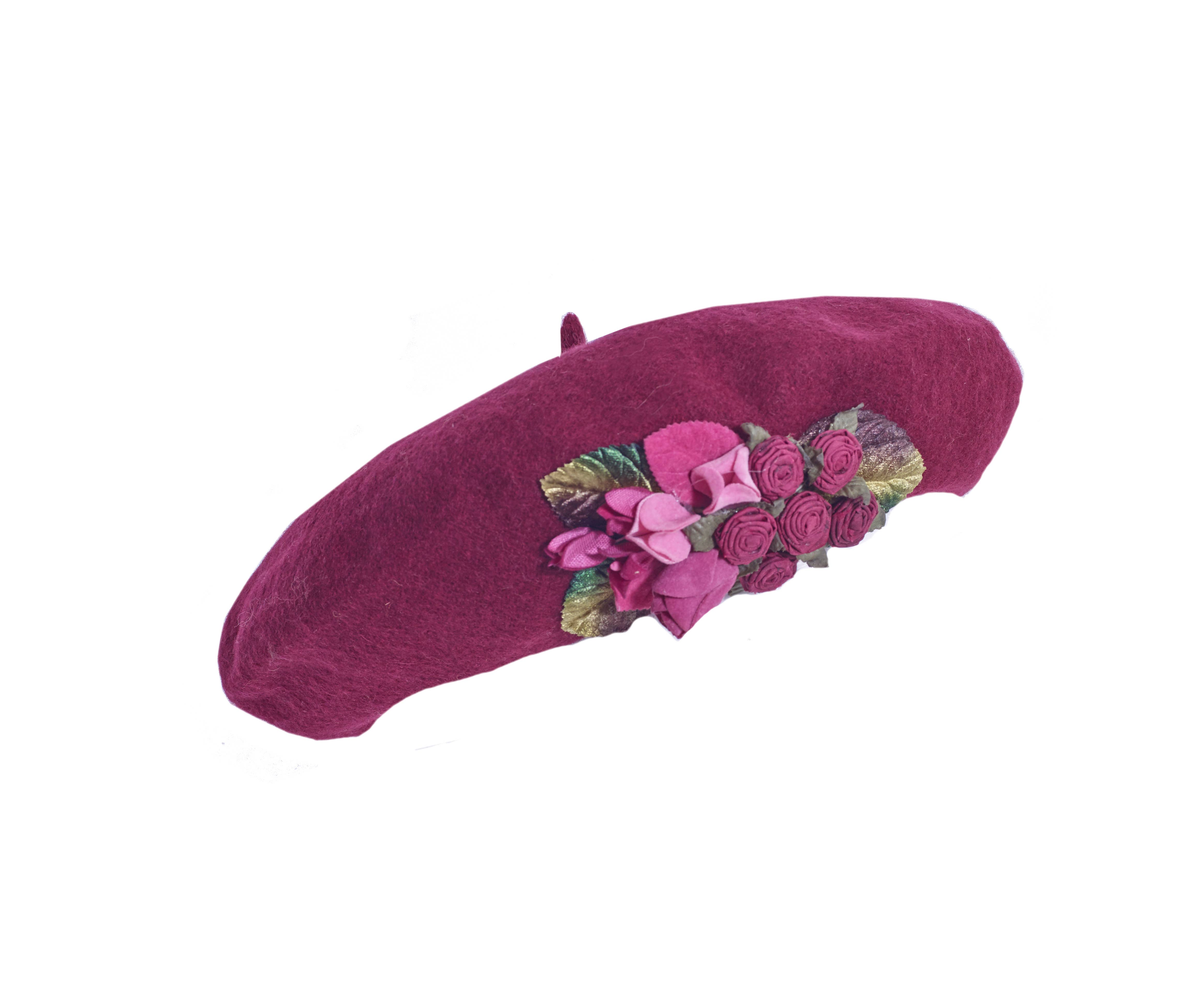 Toucan Hat Company/ Carole Amper – wholesale Beret – Women's – Dried Rosette Tam5