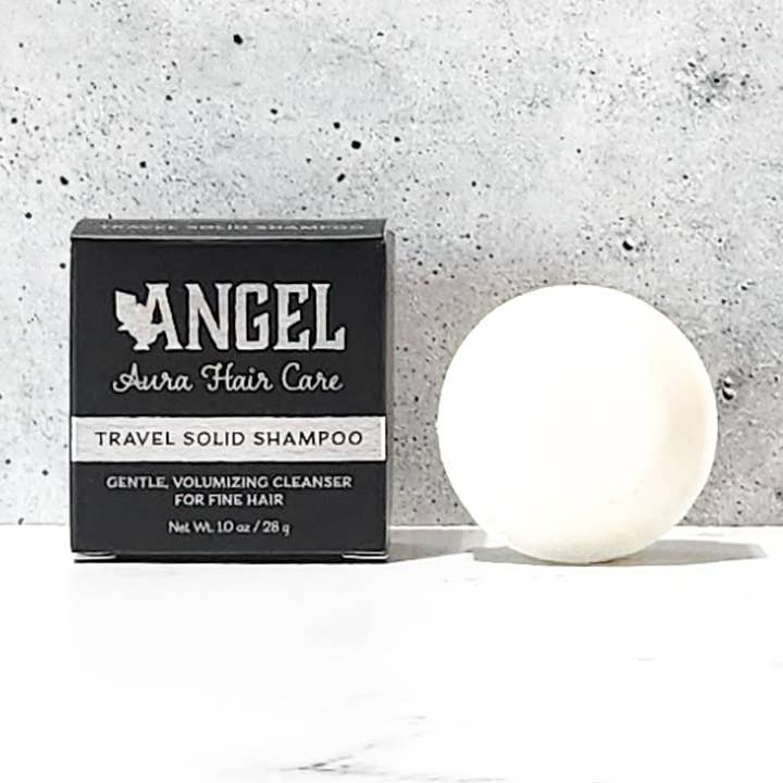 Rejsestørrelse Angel Aura Solid Shampoo for engroshandel hos Silver Stone Apothecary