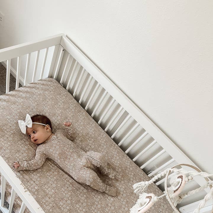 Little Joy Co. - Wholesale Cot/Crib Sheets - Dainty Ditsy Bamboo Crib Sheet16