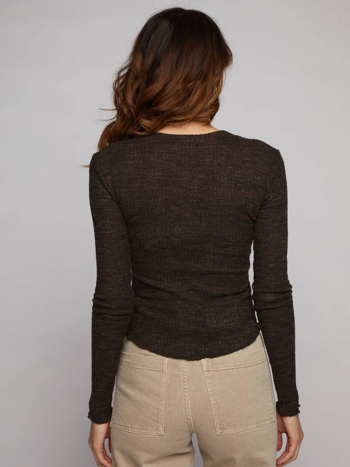 Waffle Henley - Almond for wholesale on Faire4
