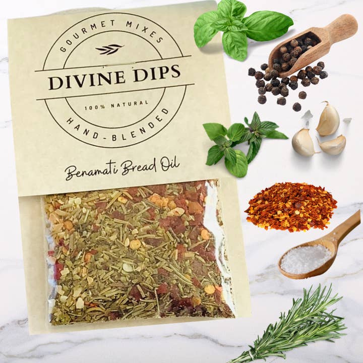 Divine Dips - Wholesale Dip - Benamati Blend Seasoning Dip Mix & Oil Blend