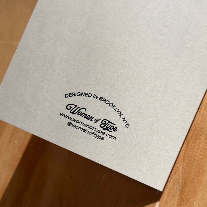 Women of Type - Wholesale Birthday Card - You're a BIG Deal | Biggie Smalls Greeting Card 4x6"3