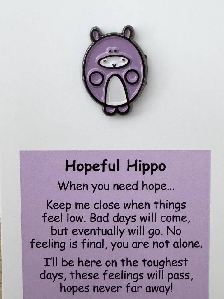 Pin de Hipopótamo Esperanzado para venta al por mayor de Little Joys