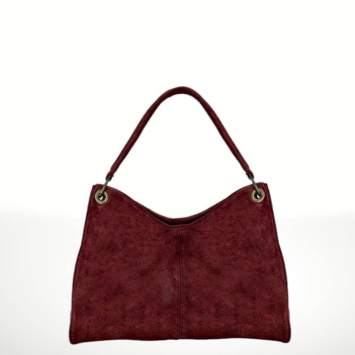 ITALIAN'S LEATHER - Wholesale Shoulder Bag - Women's - Riccio Suede Leather Bag 22021410