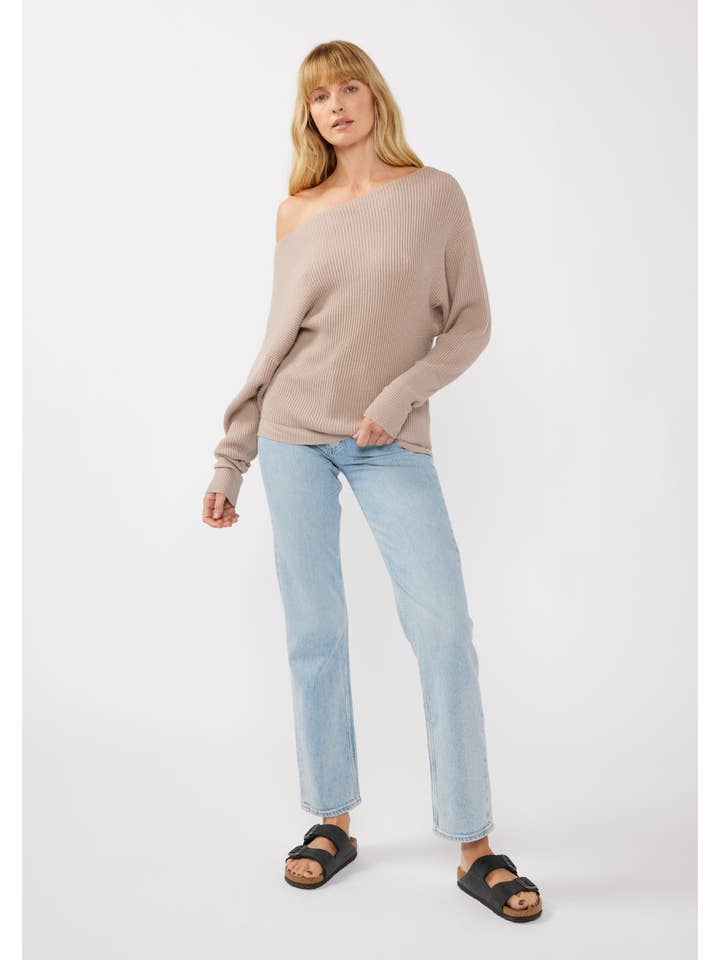 Lovestitch - Wholesale Knit Sweater - Women's - Long Sleeve Waffle Knit Pullover Sweater60