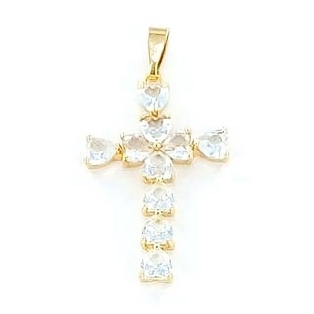 Gothic Cross Bold Cubic Zirconia Pendant only for wholesale by Diacly