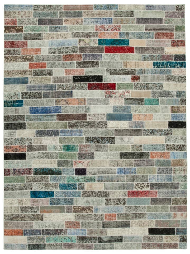 Tapis Patchwork Multicolore 10x13 - 28747 pour la vente par RUG N CARPET