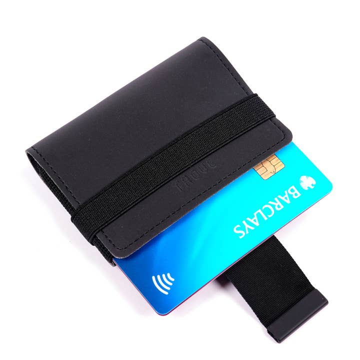 TROVE - Wholesale Card Holder - Women's - TROVE Cash Wrap: Reflex Black1