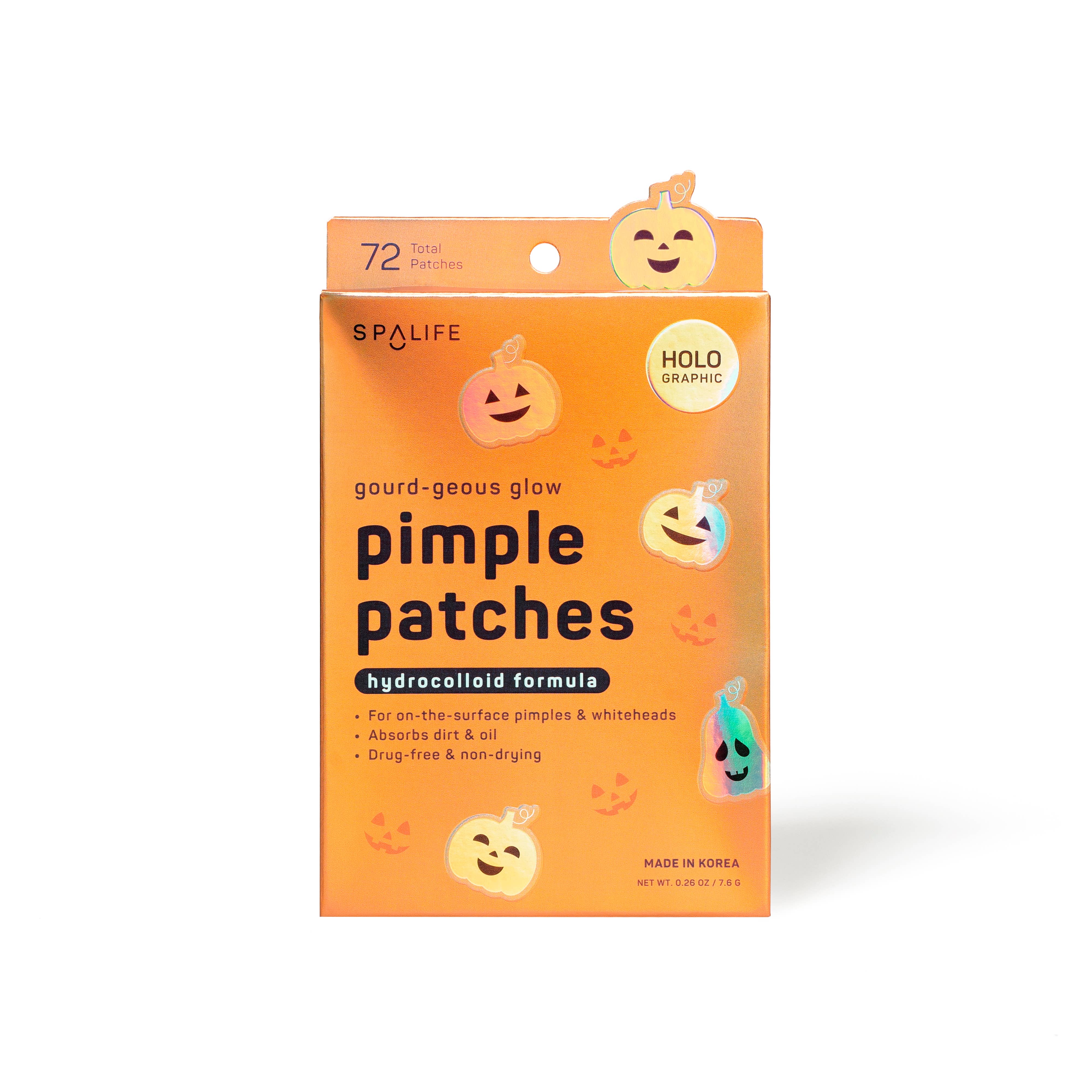 My Spa Life - Wholesale Acne/Hydrocolloid Patch - Halloween Holographic Pumpkin Pimple Patches