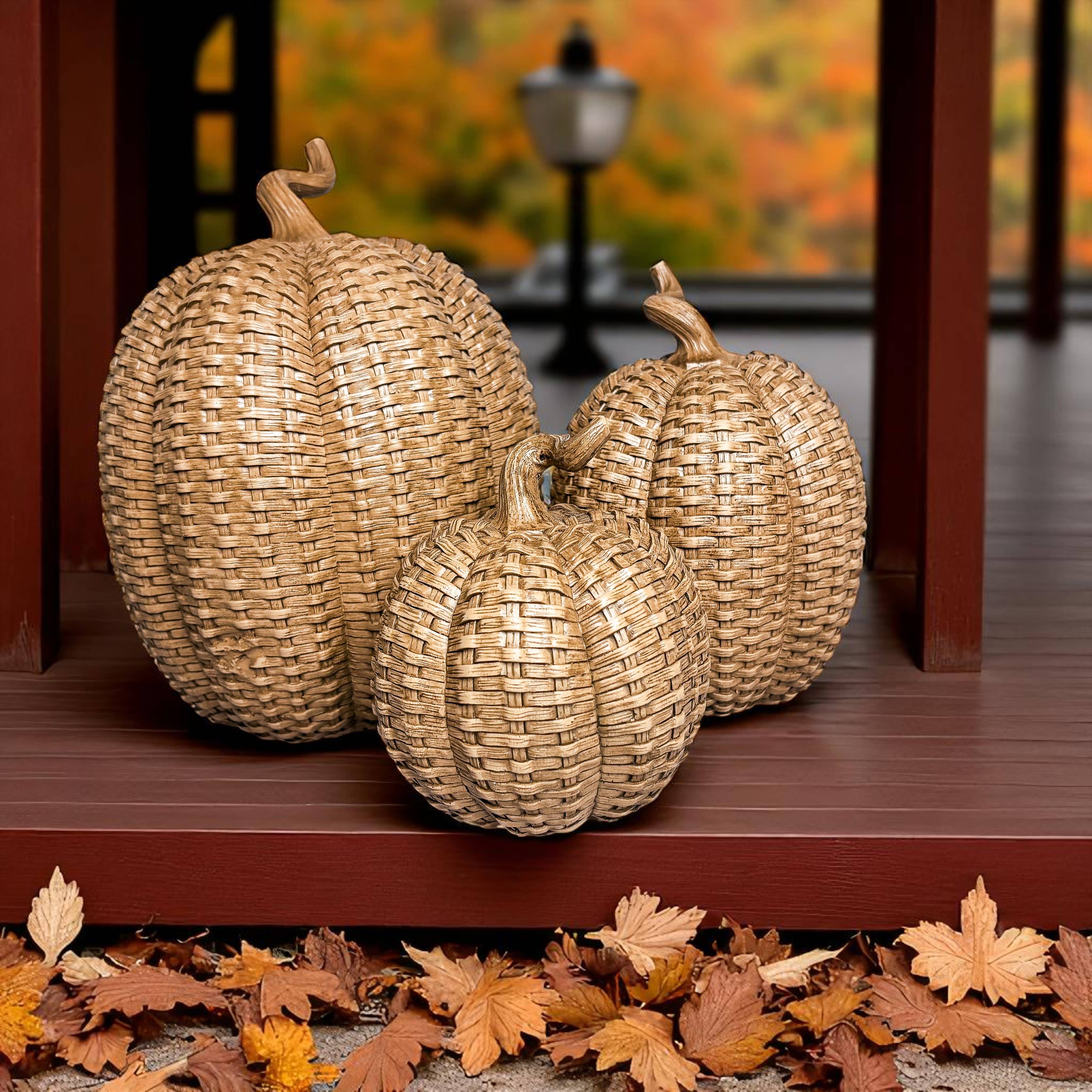 Gia Roma - Wholesale Decorative Tabletop Object - Resin Pumpkins, Cottage Fall Home Decor Luxury Handmade