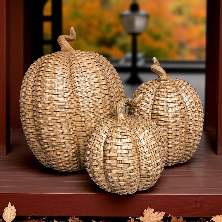 Gia Roma - Wholesale Decorative Tabletop Object - Resin Pumpkins, Cottage Fall Home Decor Luxury Handmade 0