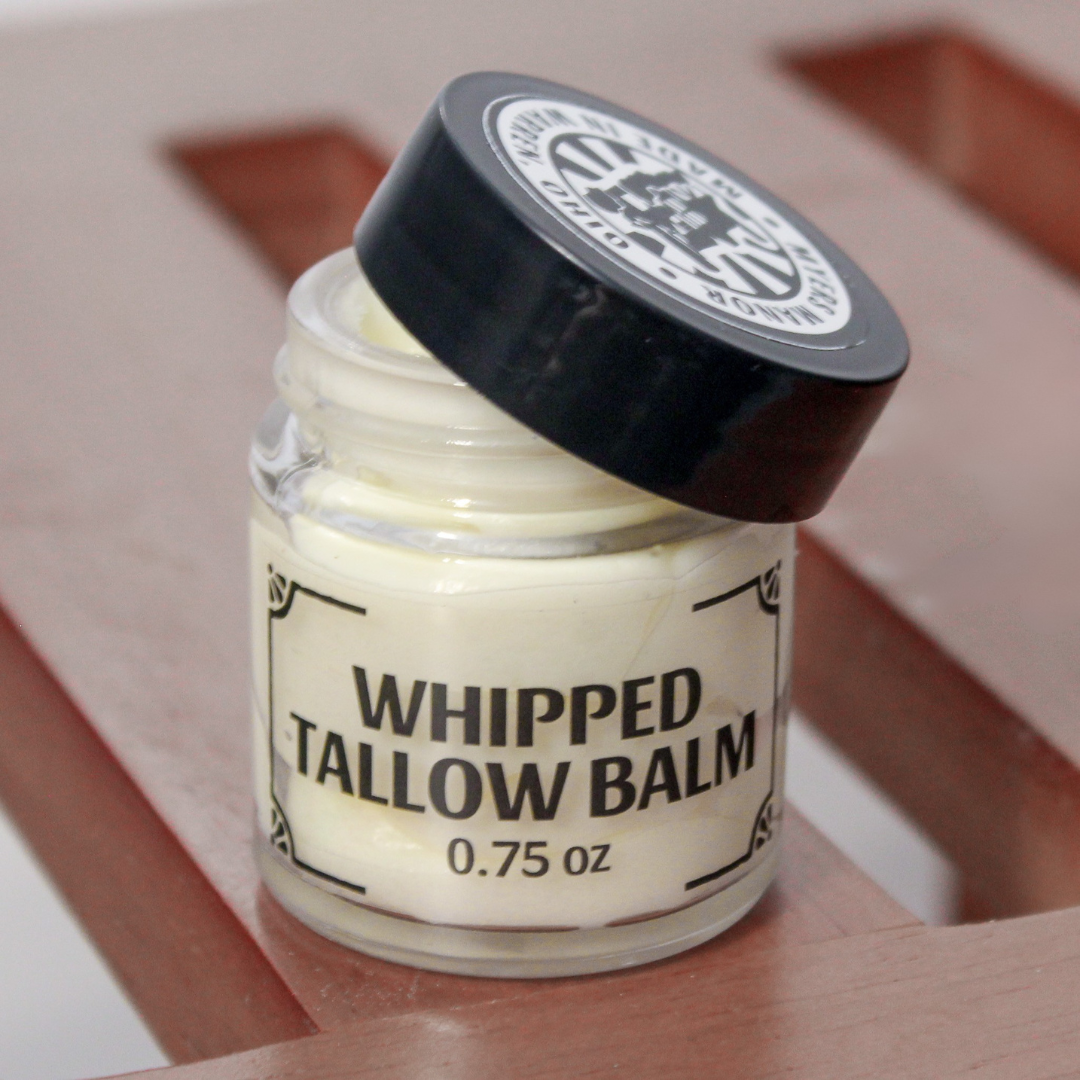 Myers Manor LLC - Vente Baume/beurre pour le corps - Baume fouetté au suif biologique nourri à l'herbe, non toxique, en pot en verre1