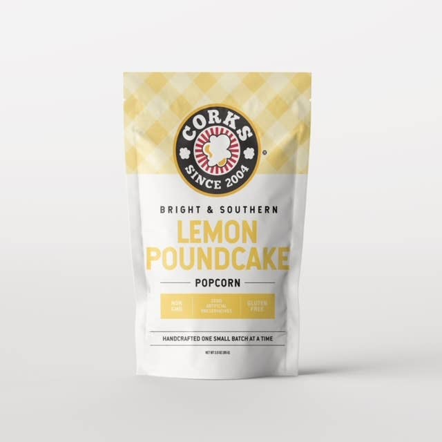 Corks Popcorn - Wholesale Popcorn - Lemon Pound Cake Popcorn